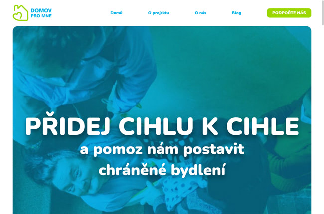 Náhled webu Cihlu k cihle